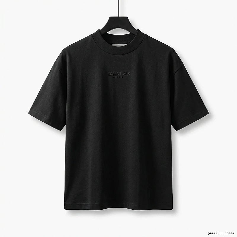 ESSENTIALS minimalist style black T-shirt