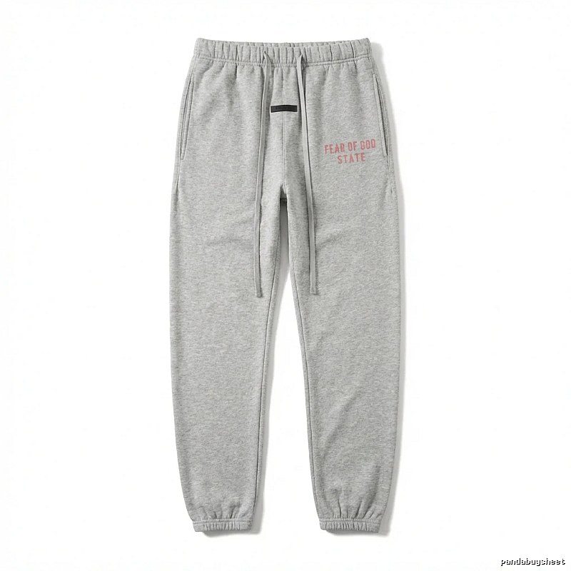 ESSENTIALS minimalist style grey sweatpants