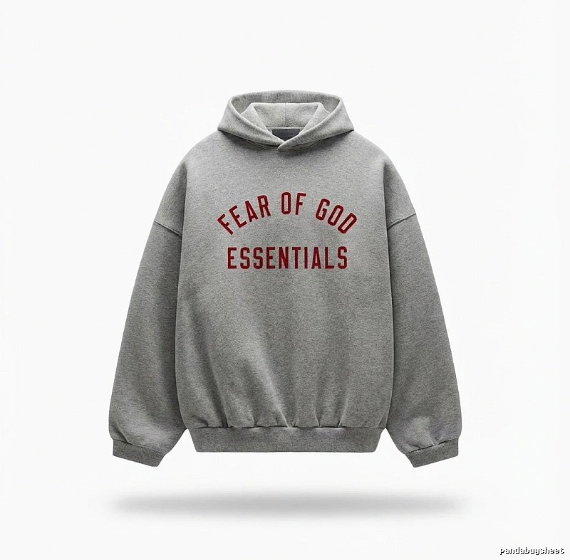 ESSENTIALS minimalist style grey sweatshirt