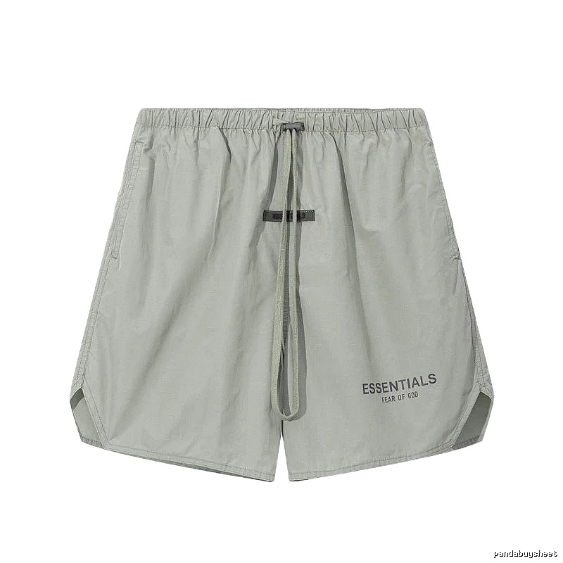ESSENTIALS minimalist style light gray shorts