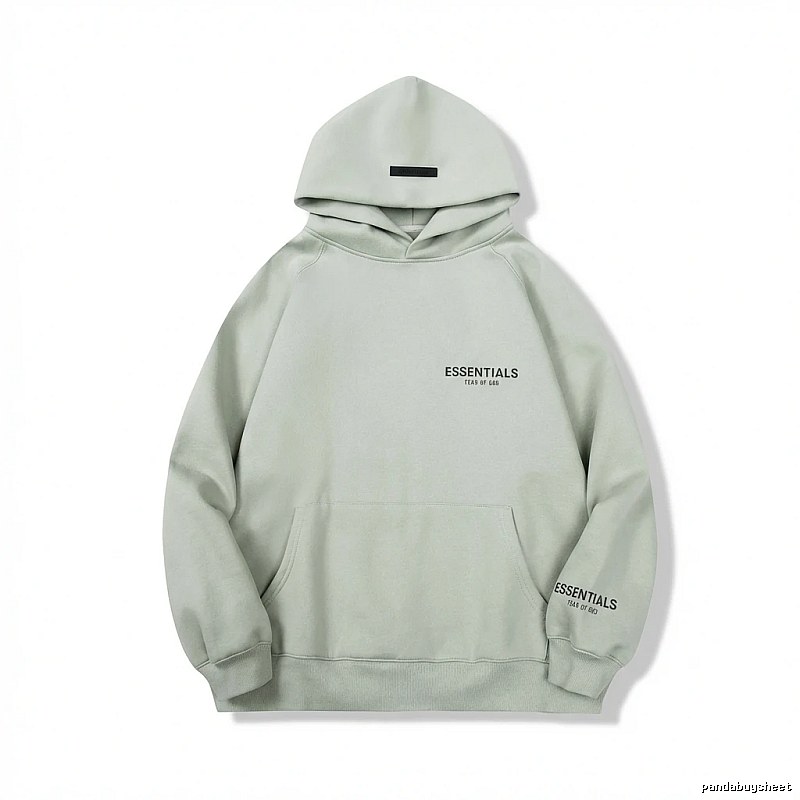 ESSENTIALS minimalist style light gray sweatshirt