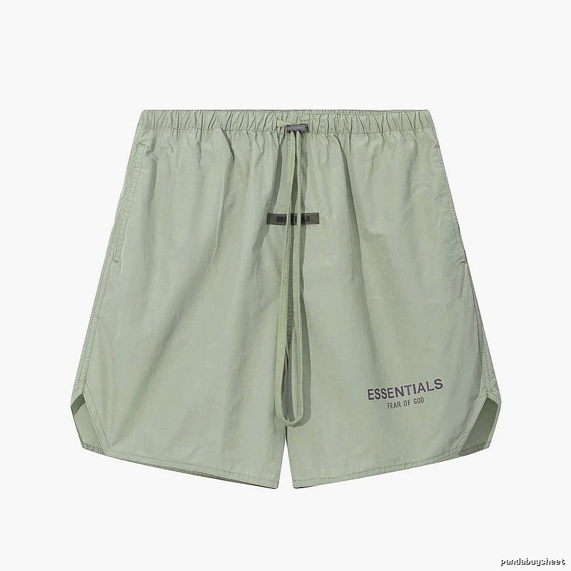 ESSENTIALS minimalist style light green shorts
