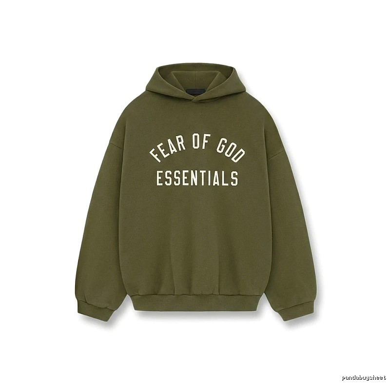 ESSENTIALS minimalist style olive green sweatshirt