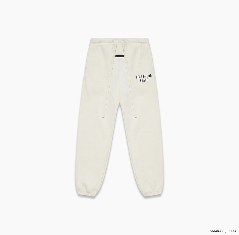 ESSENTIALS minimalist style white sweatpants
