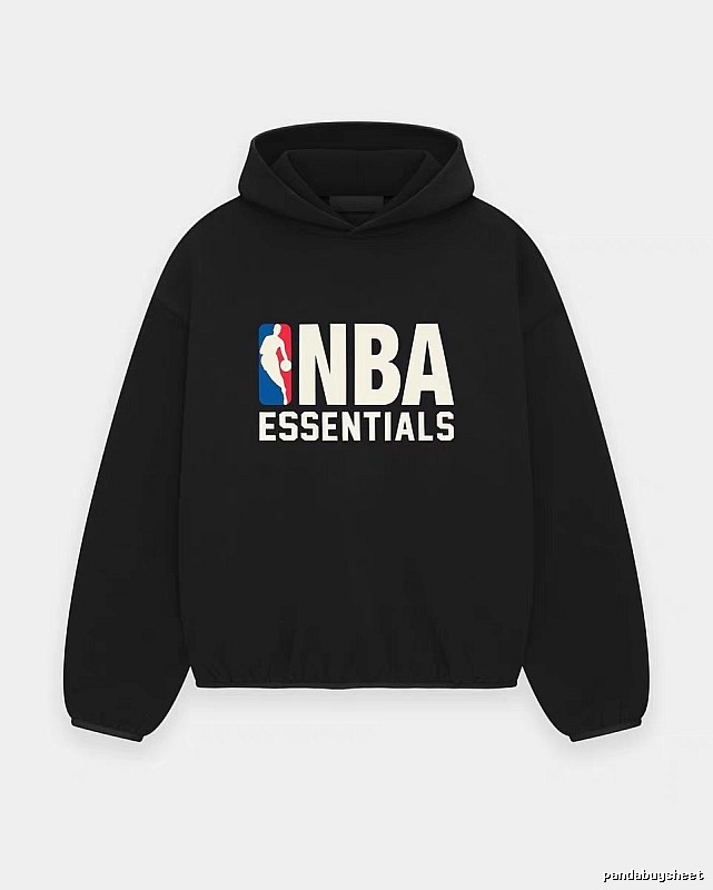 ESSENTIALS NBA-style black hoodie
