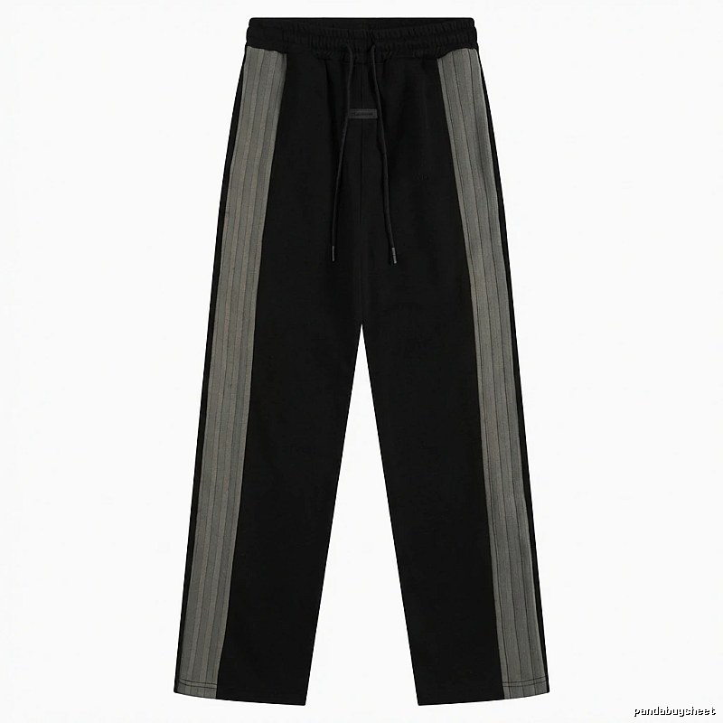 ESSENTIALS striped casual black pants