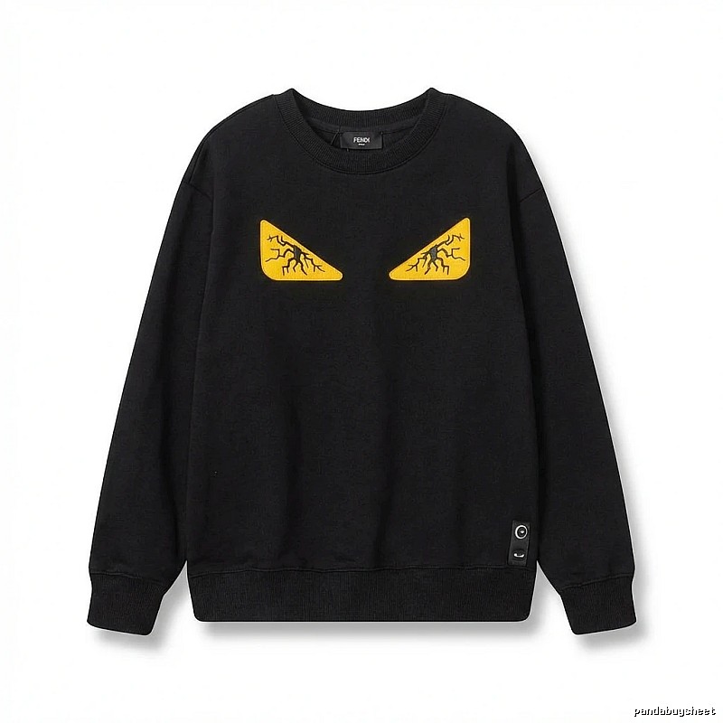 Fendi Monster Trendy Cool Black Sweatshirt