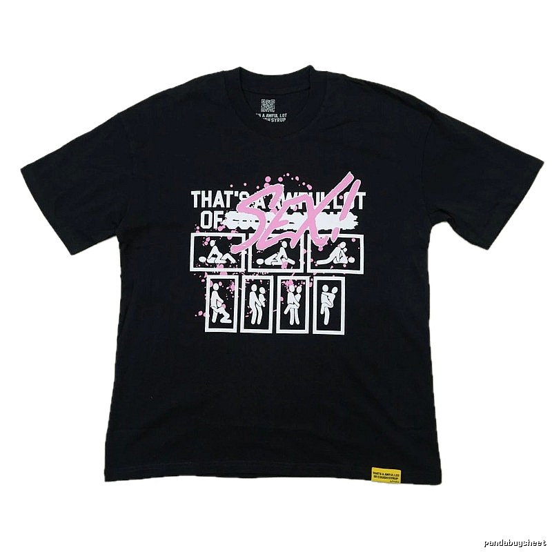 FR2 Funky Print Street Style Black Short-sleeve T-shirt