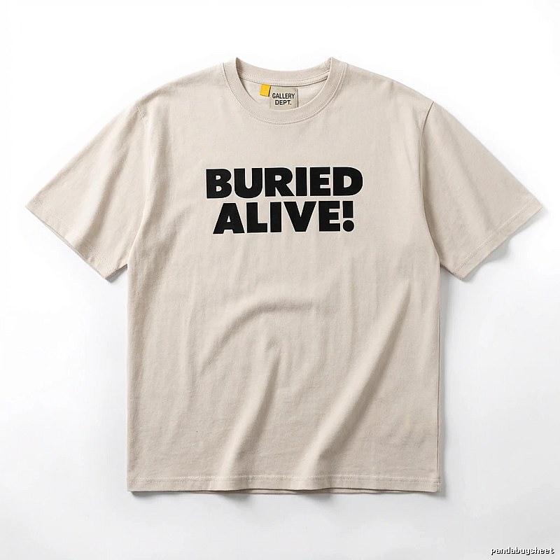 Gallery Dept. Alphabet Style Beige T-shirt