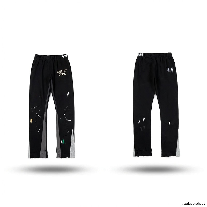 Gallery Dept Graffiti Street Style Black Pants