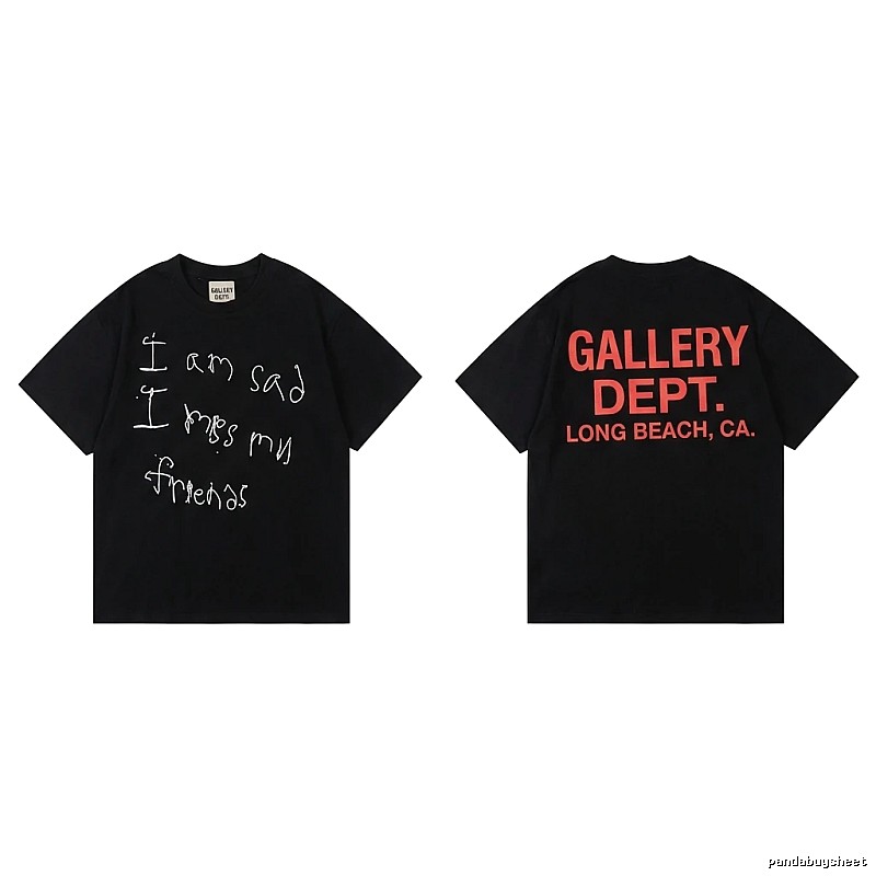 Gallery Dept Graffiti Style Black T-shirt