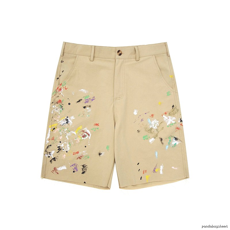 Gallery Dept Graffiti Style Khaki Shorts
