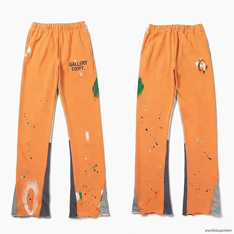 Gallery Dept Graffiti Style Orange Pants