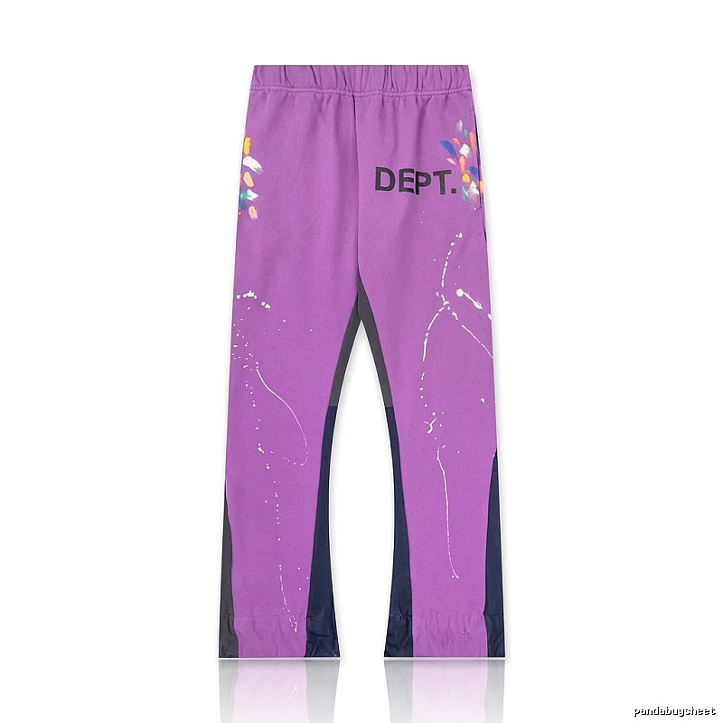 Gallery Dept Graffiti Style Purple Long Pants