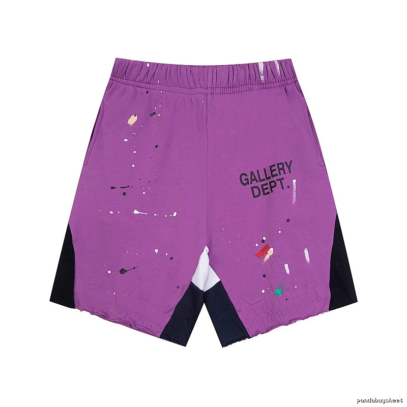 Gallery Dept. graffiti-style purple shorts