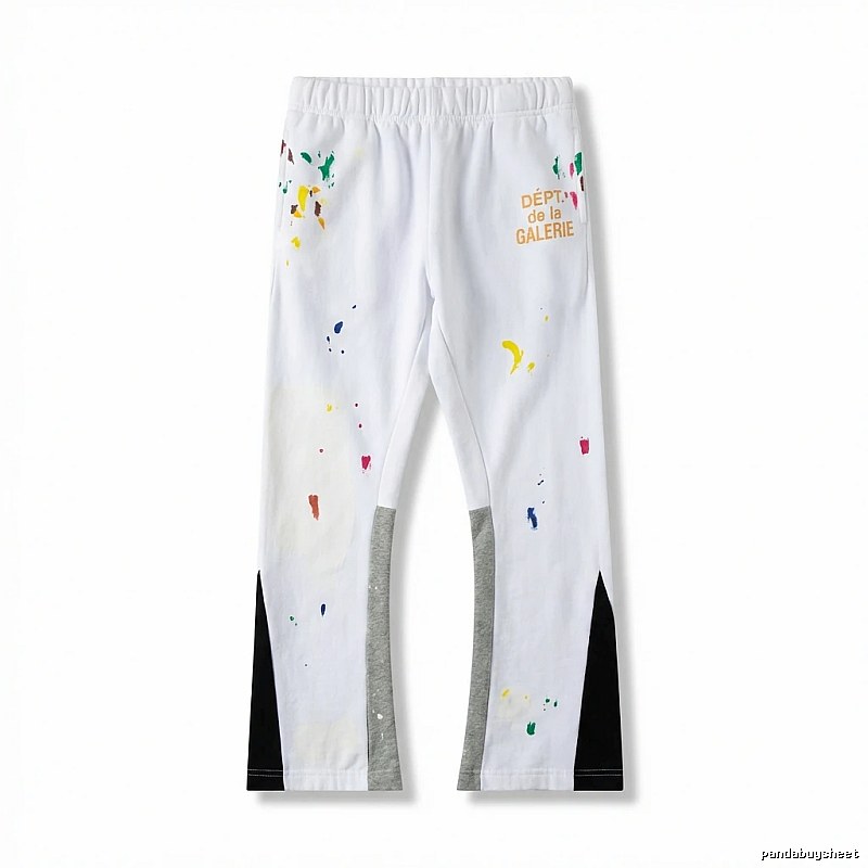 Gallery Dept Graffiti Style White Long Trousers