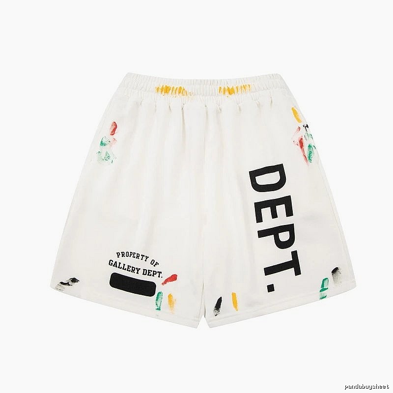 Gallery Dept graffiti-style white shorts