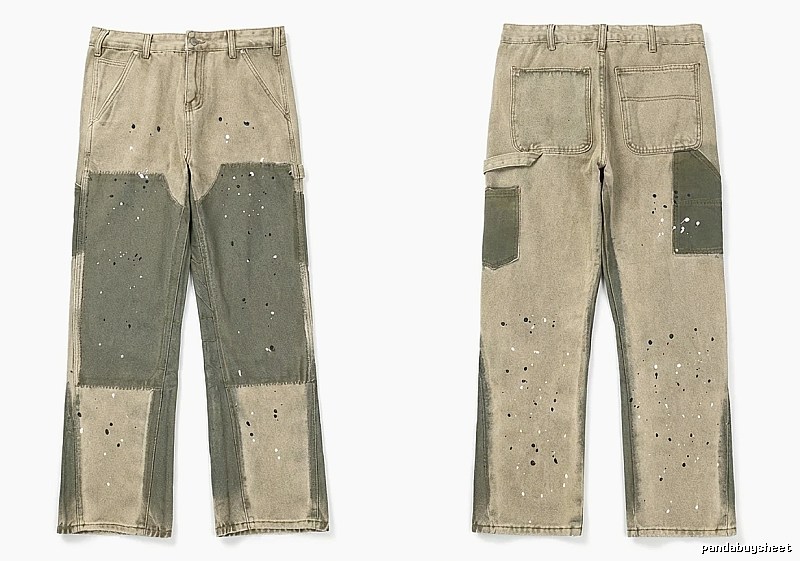 Gallery Dept patched and distressed jeans