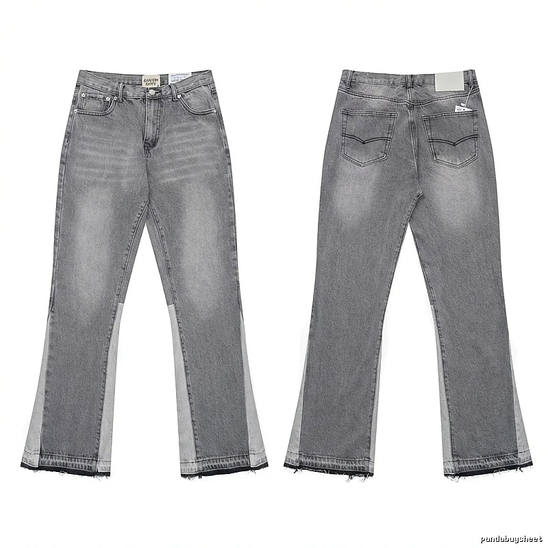 Gallery Dept. patchwork-style grey jeans