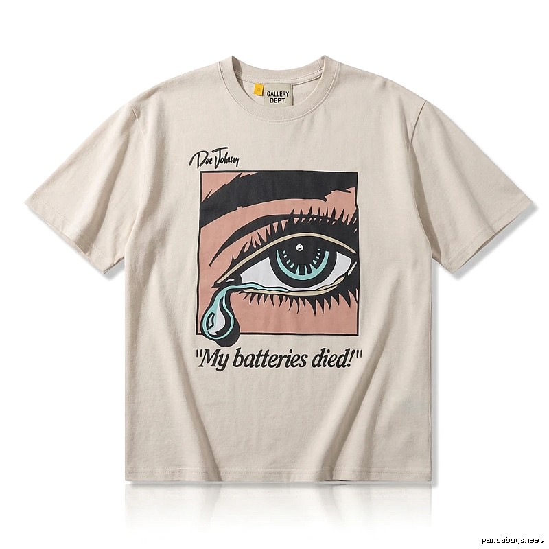Gallery Dept Tearful Print Light Beige T-shirt