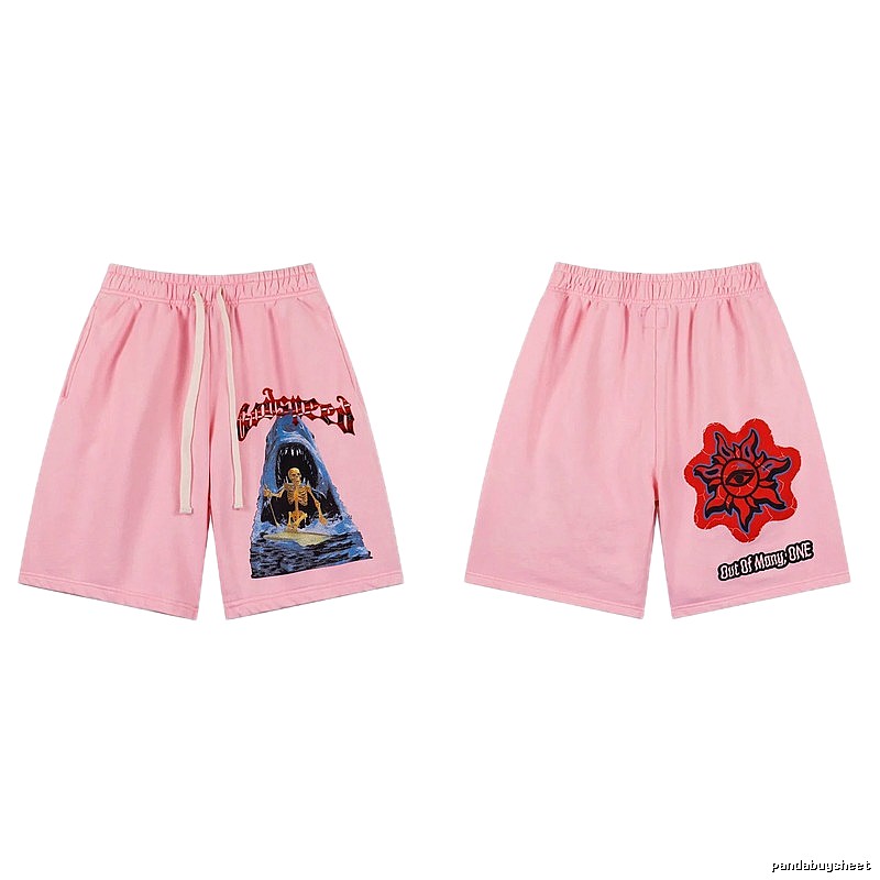 Godspeed Skull Print Street Style Pink Shorts