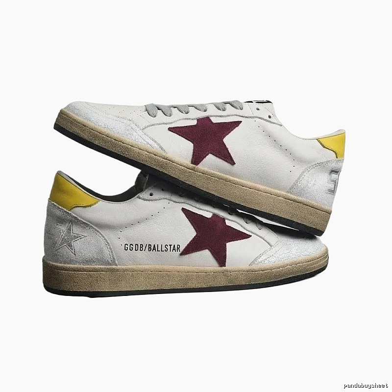 Golden Goose Ballstar retro-style white shoes