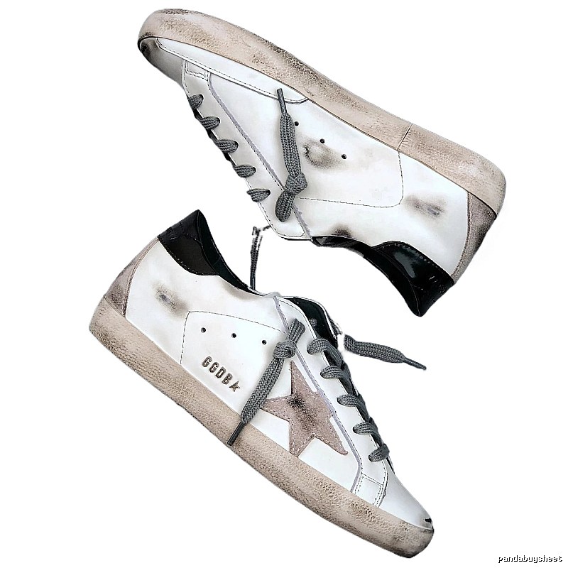 Golden Goose Dirty Star Retro White and Black