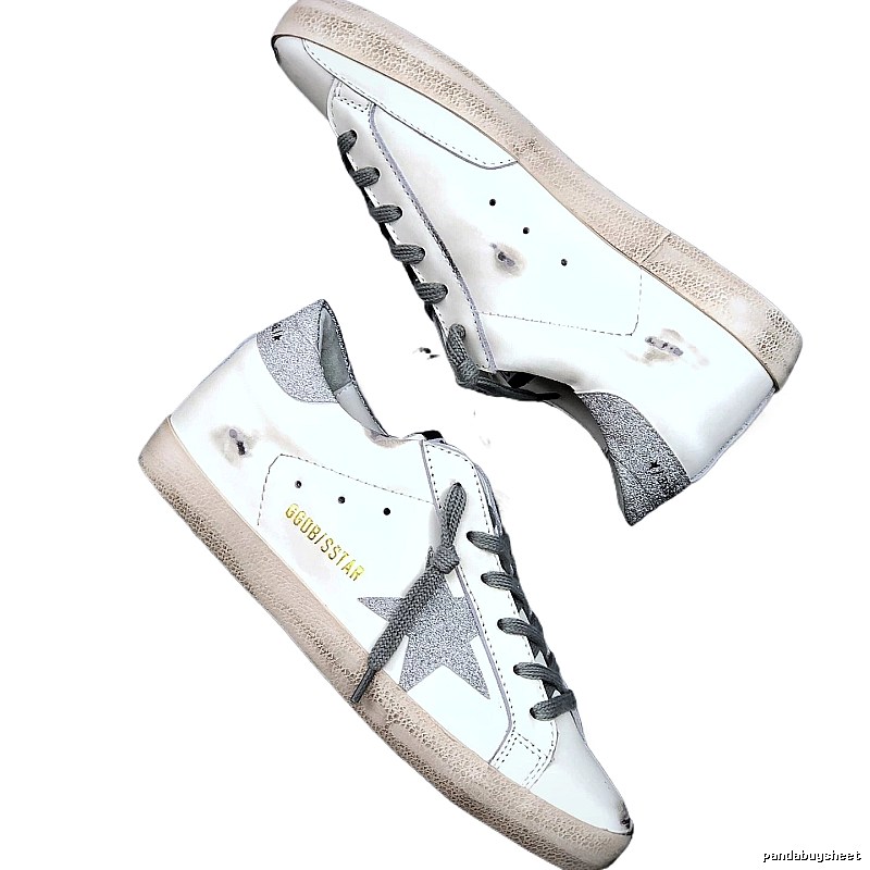 Golden Goose Dirty Vintage White Sneakers