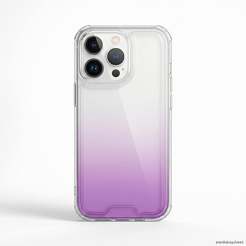 Gradual-transparency iPhone case of trendy brand