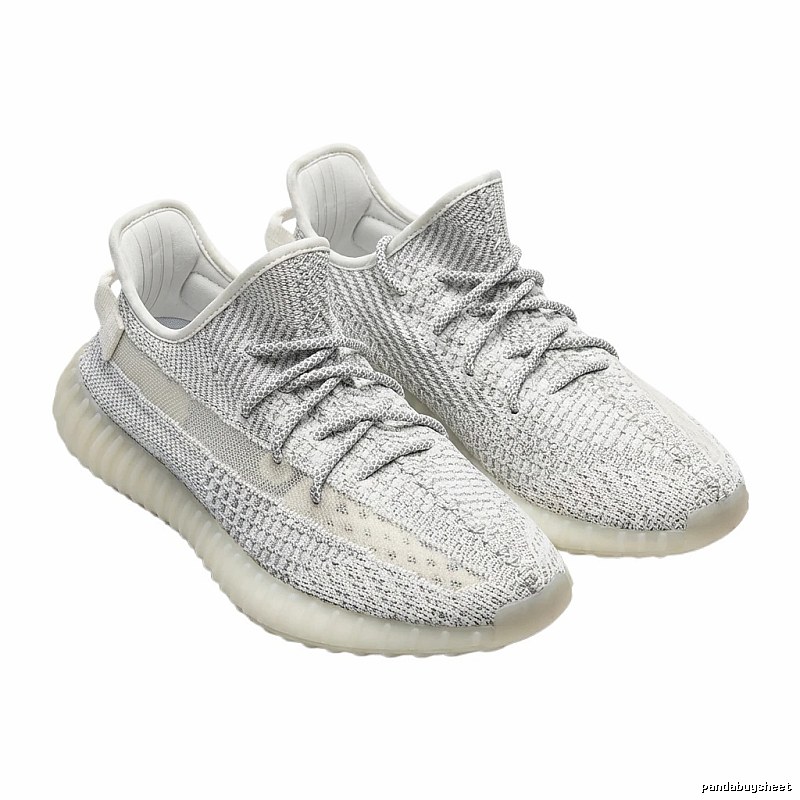Grey and white casual Yeezy 350 shoes