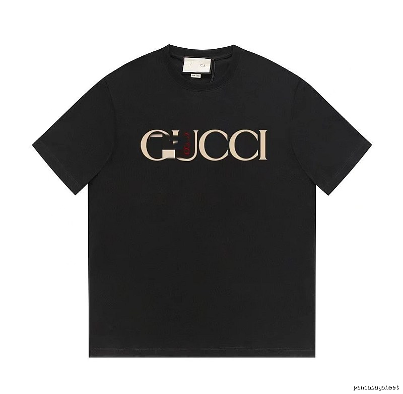 Gucci Classic Print Vintage Style Black T-Shirt