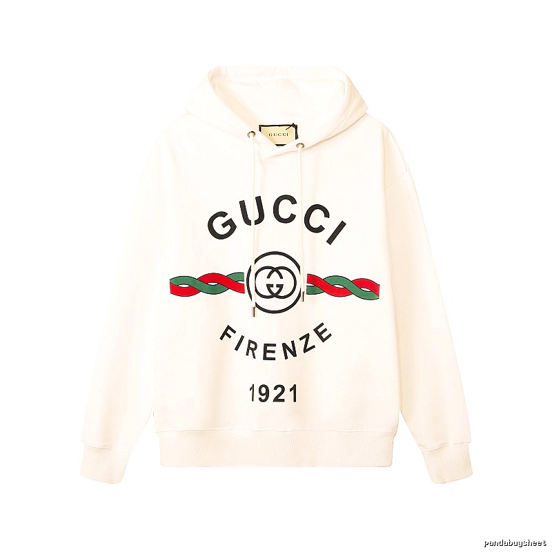 Gucci Hoodie with Cream Hoodie with Gucci Firenze