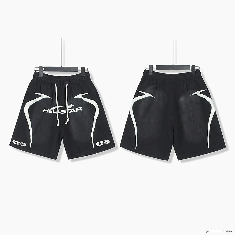 Hellstar dark style black shorts