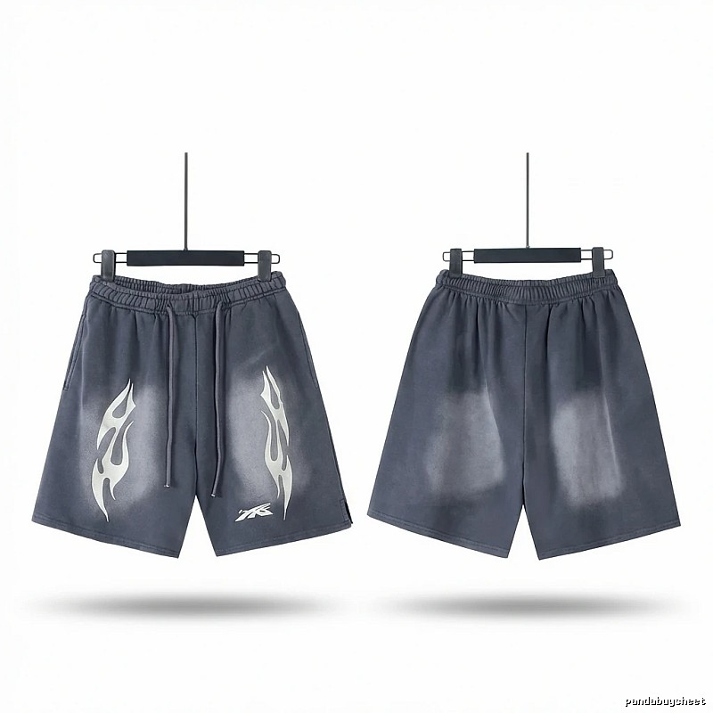 Hellstar Flame Dark Style Shorts