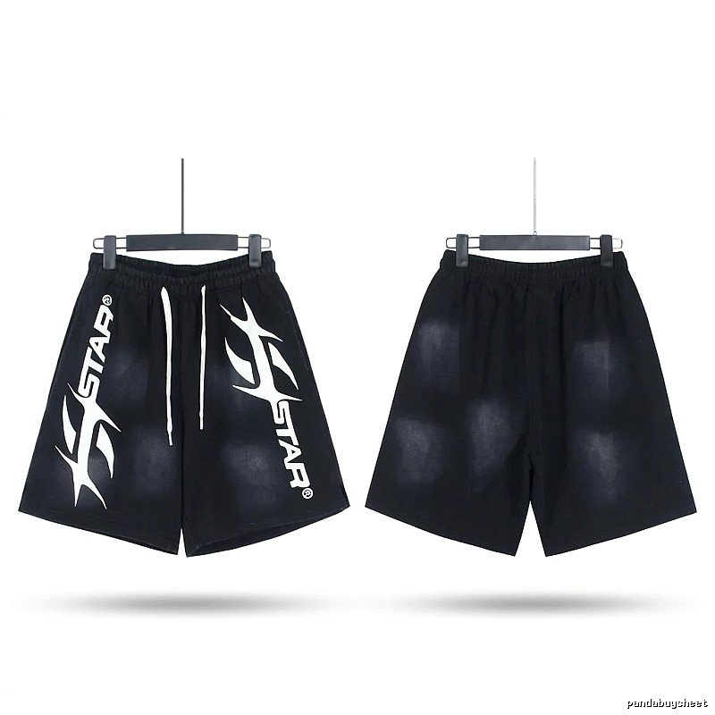 Hellstar Trendy Style Black Shorts
