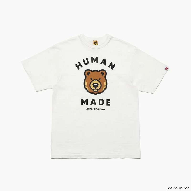 HUMAN MADE Bear Head Japanese Retro White T-Shirt