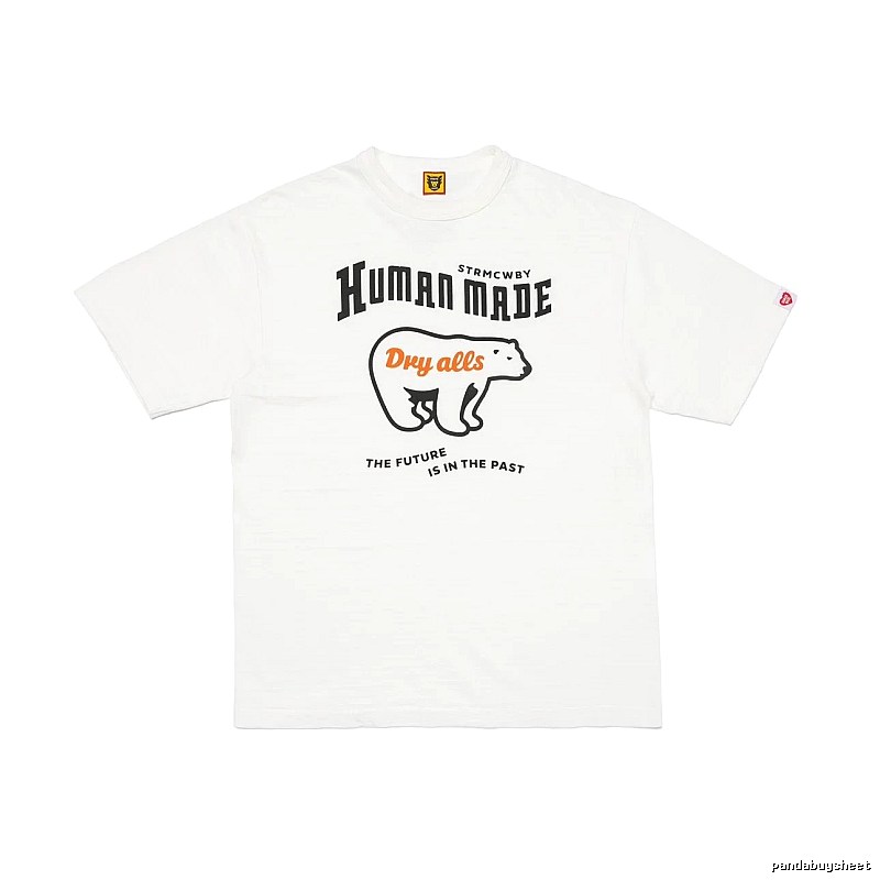 HUMAN MADE Polar Bear Print Vintage White T-Shirt