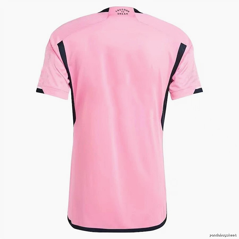 Inter Miami Logo Detail Messi #10 soccer jersey Pink Inter Miami with Relaxed Feel