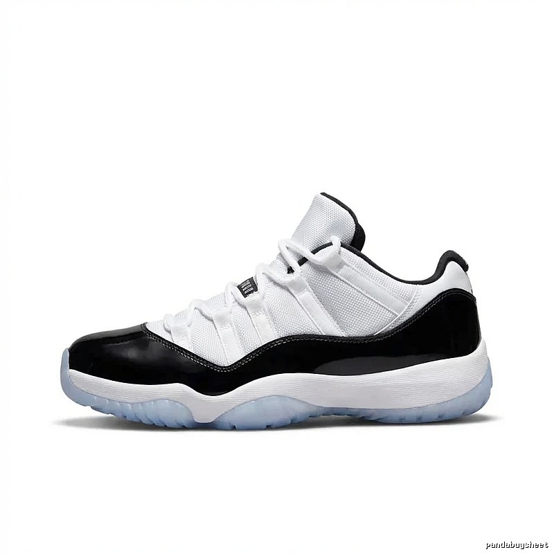 Jordan 11 Black and White Trendy Sports Shoes