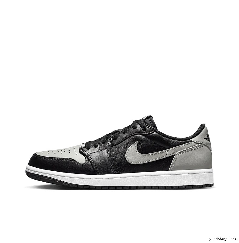 Jordan AJ1 black, white and grey trendy sneakers