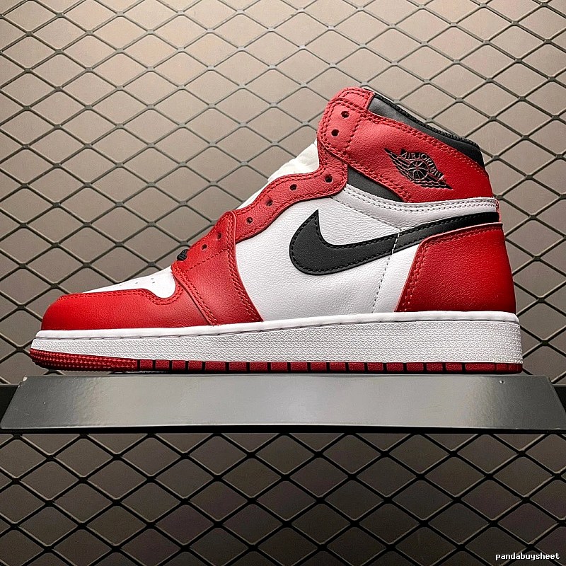 Jordan Red, White and Black Basketball High-Tops Highlighting Contrast Midsole Blocks