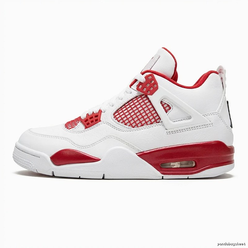 Jordan Retro 4 Red and White Shoes
