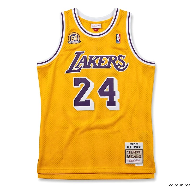 Kobe Lakers' retro-style yellow jersey