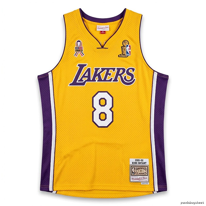Kobe Lakers retro yellow-purple jersey