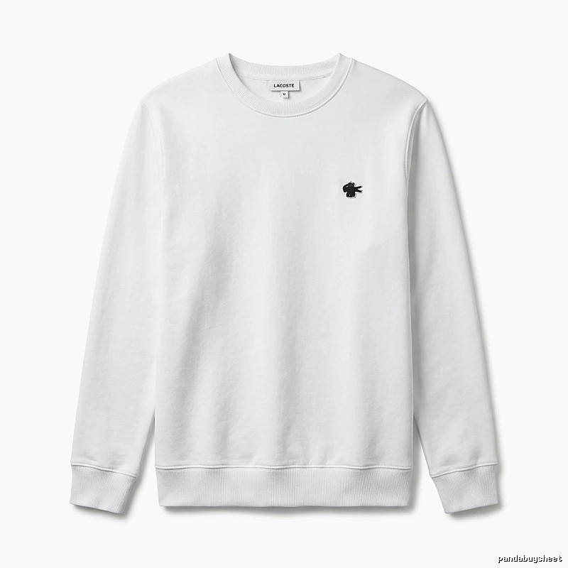 Lacoste simple style white sweatshirt