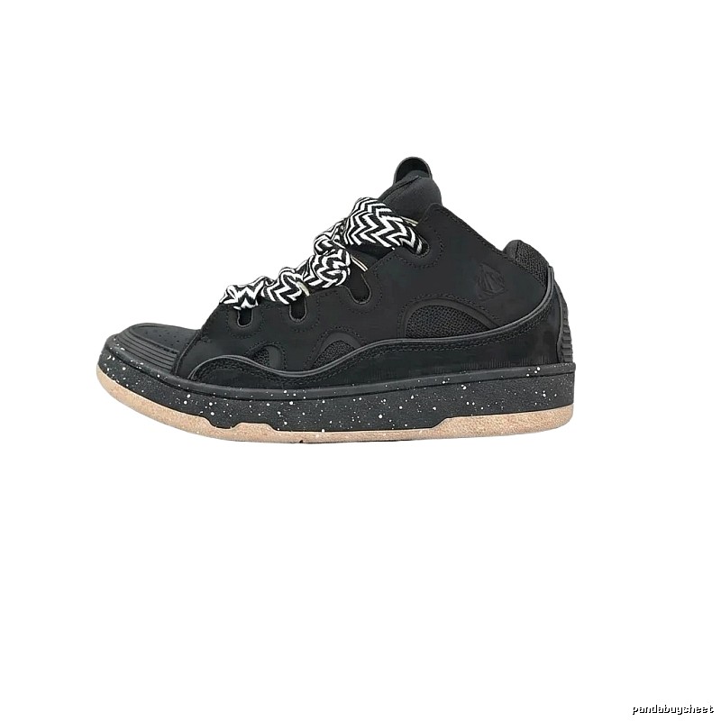 LANVIN retro-style black sneakers