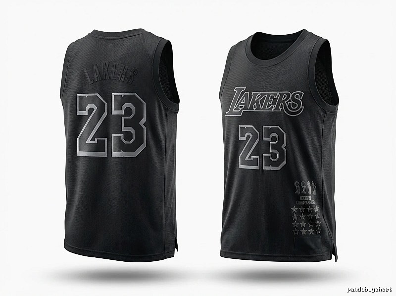 LBJ Lakers style black vest