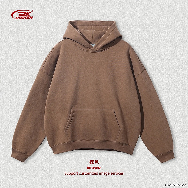 Logo Detail Pullover hoodie Navy Blank Kangaroo with Relaxed Feel