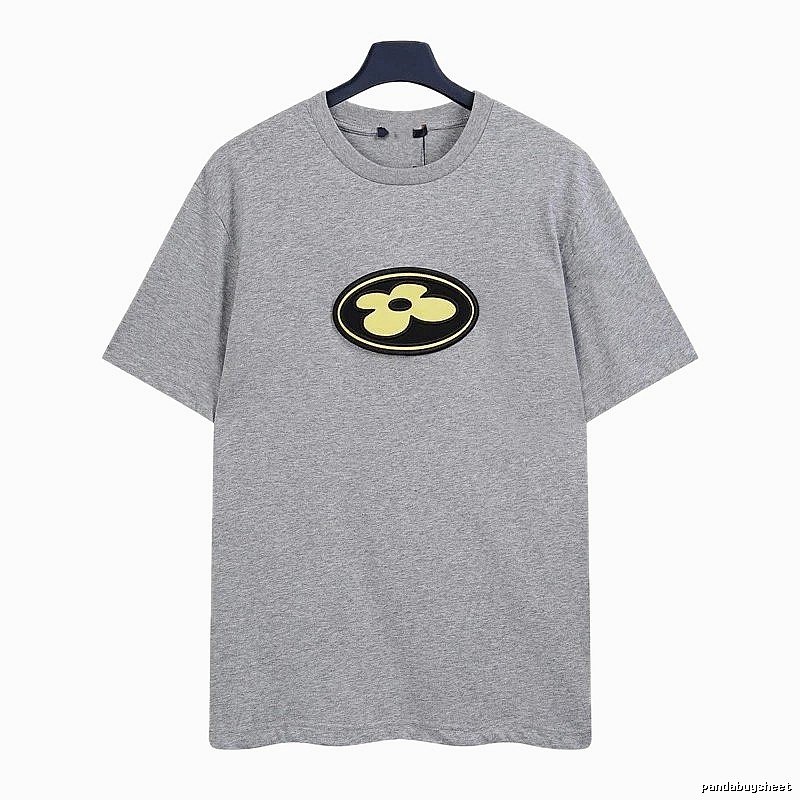 Louis Vuitton Floral Trend Style Grey Short-sleeve T-shirt