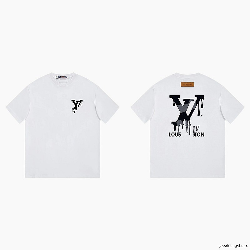 Louis Vuitton Graffiti Trend Style White T-shirt